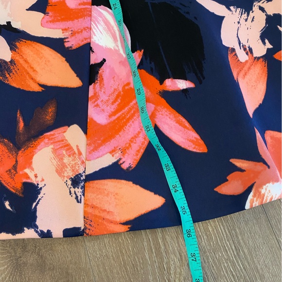 Vince Camuto Floral Fit and Flare with Cap Sleeves - Picture 3 of 6